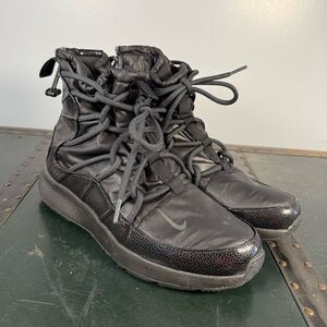 W Nike Tanjun High Rise AO0355 004 Black/Anthracite-Black Women's Size 10